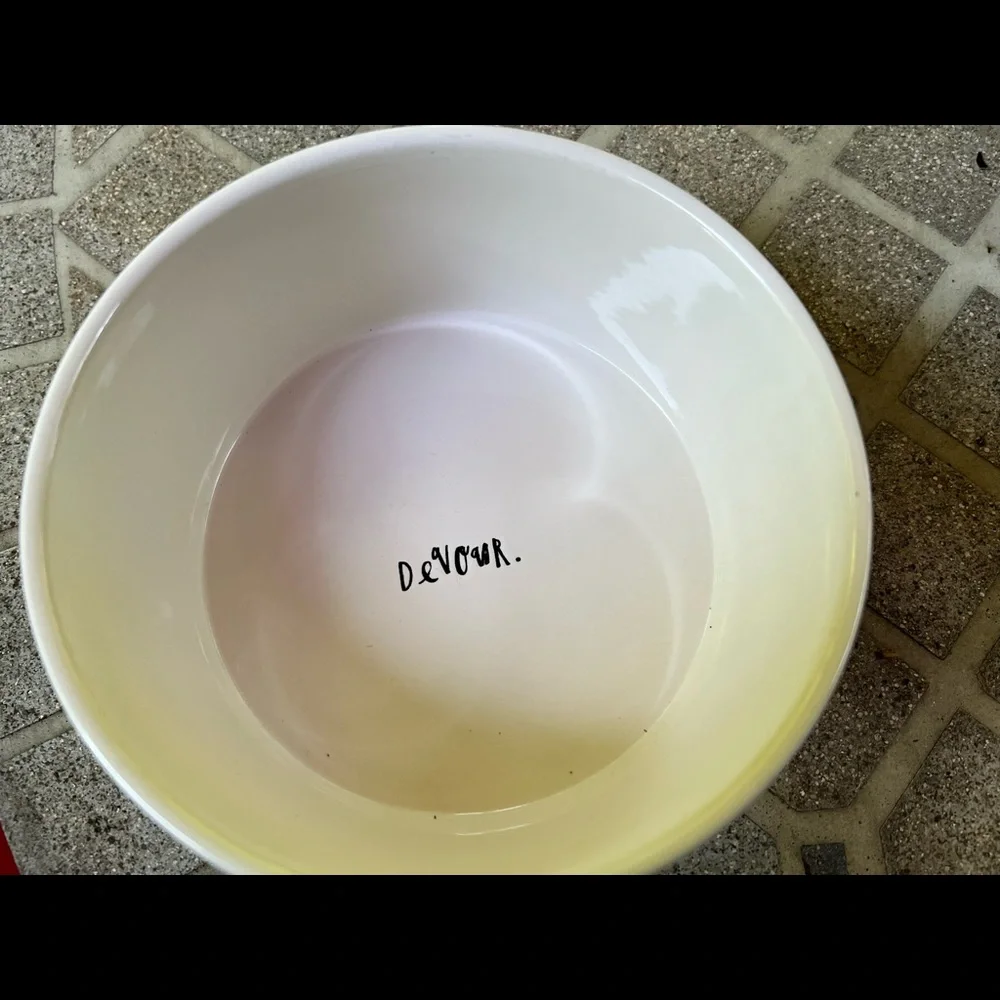 ❤️Host Pick❤️ Rare Rae Dunn Paw Print Pet Bowl